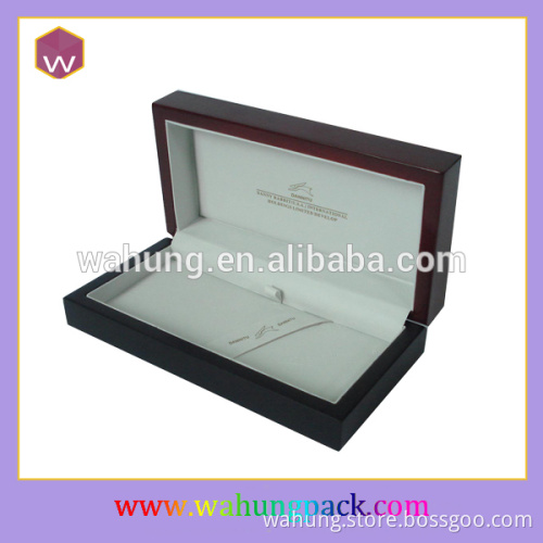 handmade glossy painting wooden pen box gift box for pen (WH-0208)